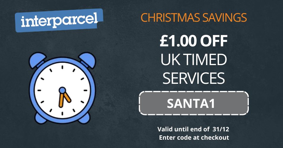 interparcel's tweet image. 🎄 Festive Savings! 🎄
Enjoy £1.00 off UK Timed services with code "SANTA1" at checkout.
Offer ends 31/12 — snap up the saving while it lasts! 🚚✨