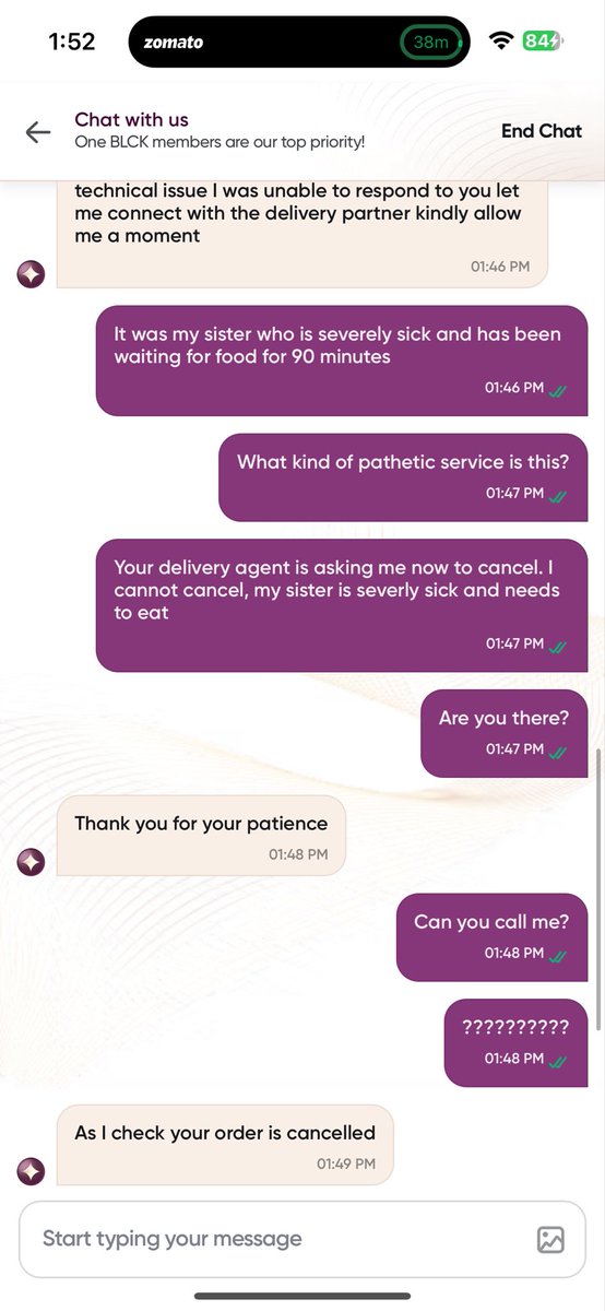 nikitavijan's tweet photo. @Swiggy pay money to get Swiggy Black to get this kind of pathetic service. Called the restaurant and told them I am placing the same order on @zomato  and to send this asap. Swiggy please refund my black membership money, have has way too many ridiculous experiences with you https://t.co/N8zCioQgJj