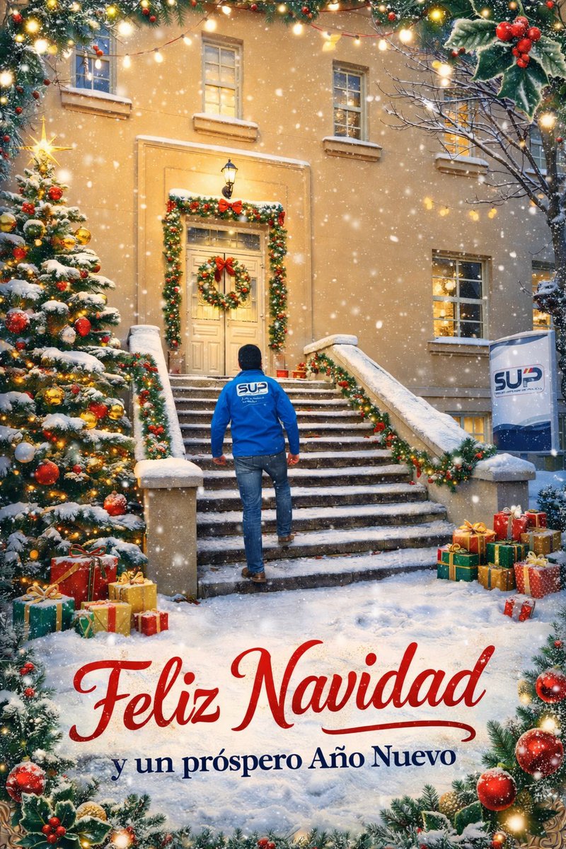 Sup_Policia's tweet image. En esta #FelizNavidad queremos enviar un abrazo sincero a todos, y muy especialmente a los compañeros y compañeras de la #PolicíaNacional que hoy cumplirán con su deber lejos de sus familias en un día tan señalado.
En la gran familia del #SUP cada jornada cuenta: trabajamos…
