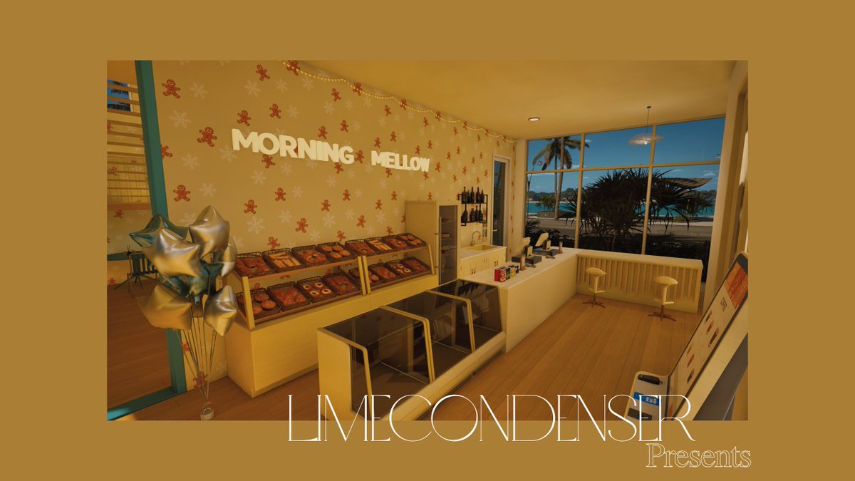 LimeCondenser's tweet photo. Merry Christmas! 💚🎄

I have two new InZOI business builds ready just in time for the holidays: The Morning Mellow Bakery and Uplink Internet Cafe. 🥯💻

Both are available now on Canvas, and you can watch the speed builds on my YouTube channel!

https://t.co/zw4lB7W0HJ

#inZOI https://t.co/MRQaHyxO4h
