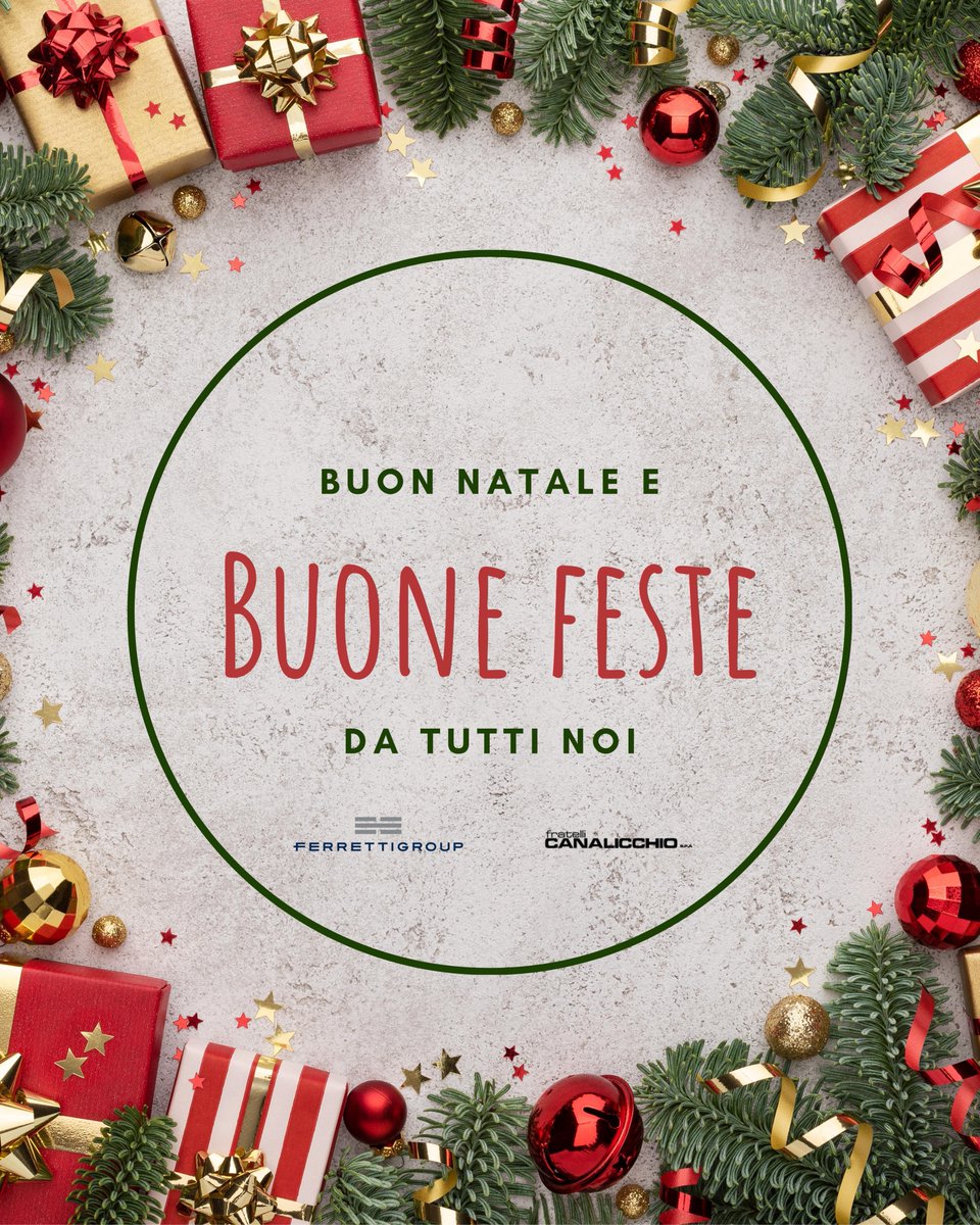 Buone feste ❄️❤️❄️

<a href="/CanalicchioSPA/">Fratelli Canalicchio</a> 
<a href="/FerrettiGroup/">Ferretti Group</a> 

#mereychristmas #buonnatale #buonefeste