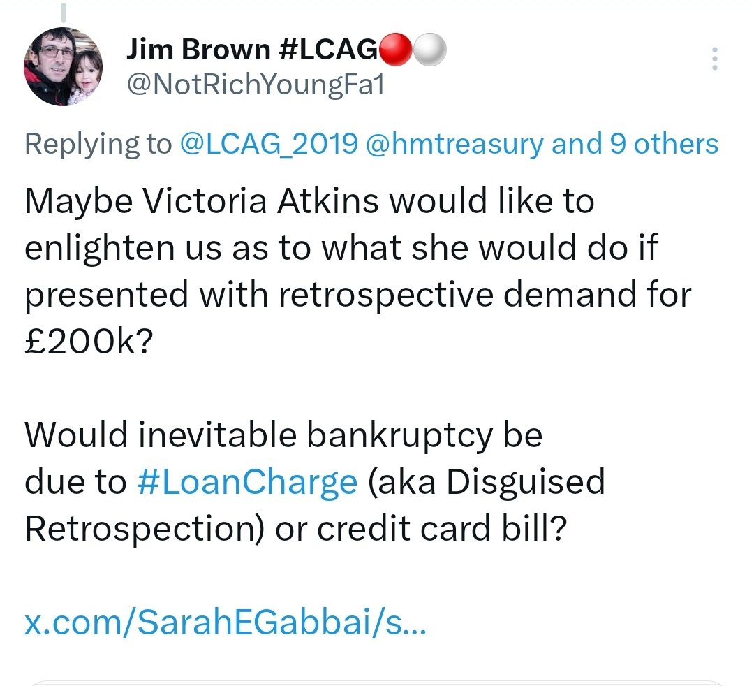 What hypocriscy from <a href="/VictoriaAtkins/">Victoria Atkins</a>  with <a href="/WilfredFrost/">Wilfred Frost</a> re #farmers inheritance tax! As Treasury ministers she oversaw #LoanChargeScandal as thousands faced bankruptcy from retrospective demands and #LoanChargeSuicides rose. 

x.com/LCAG_2019/stat…