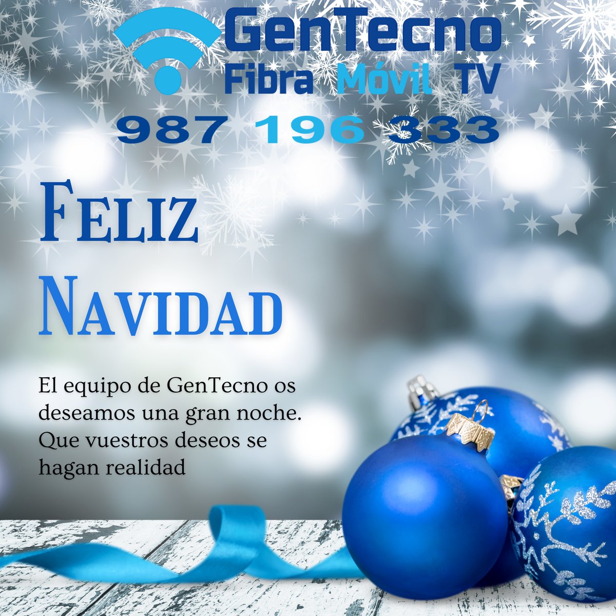 El equipo de GenTecno os desea una gran noche y que vuestros deseos se hagan realidad 🌲🎄🎅