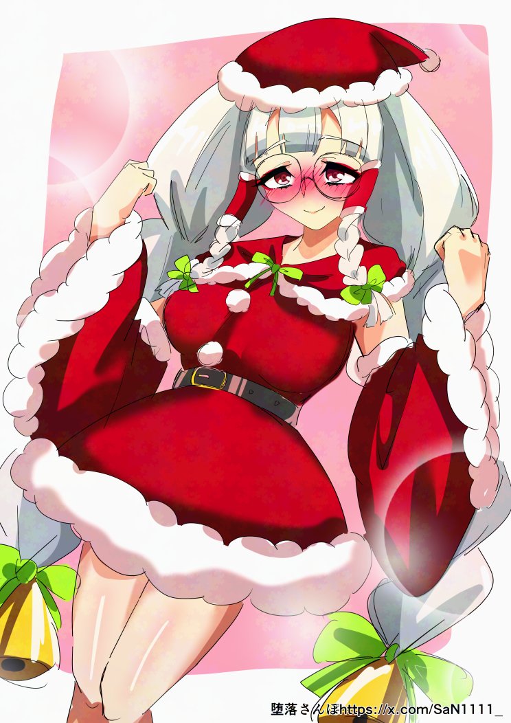 クリスマスイブ落書き絵です～!
今描いてるオリキャラのミヨリちゃんです! 