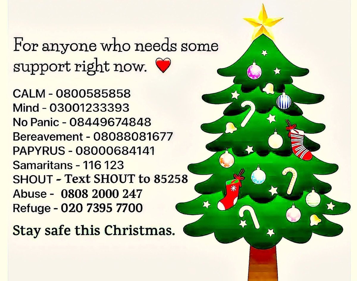 CanariesTrustMH's tweet photo. Don’t be afraid to reach out - not everyone will be happy this Christmas. https://t.co/qDi6yoJPmY