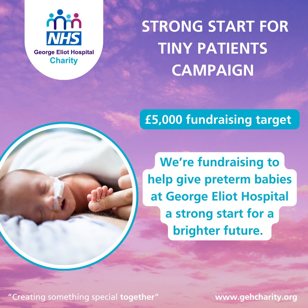 GehCharity's tweet photo. Supporting Our Smallest Patients 

A strong start in life helps premature babies grow, thrive, and reach their full potential. One of the most important factors in improving long-term outcomes is enabling parents and carers to be close to their babies as much as possible.

By enhancing our unit’s environment, we can make those long hours — and often overnight stays — a little more comfortable for families. Items such as soft bedding for our family rooms, improved breastfeeding pillows, and supportive feeding stools can make a real difference.

We also know that developmental care plays a vital role in a premature baby’s growth. Equipment like positioning tools and cot canopies that shield babies from bright light help support better sleep and healthy development.

We’re fundraising to purchase these items and more — helping us create a nurturing, supportive space for our babies and their families during their time on the unit.

To donate:  https://t.co/pQZCFftnrG
Or contact us on 02476 153476 or email gehcharity@geh.nhs.uk

#pretermbabies #tinypatients #fundraisingcampaign #PrematureBabies #PrematureBabyCare 

@GEHNHSnews @cwchamber @NBBCouncil @Warwickshire_CC