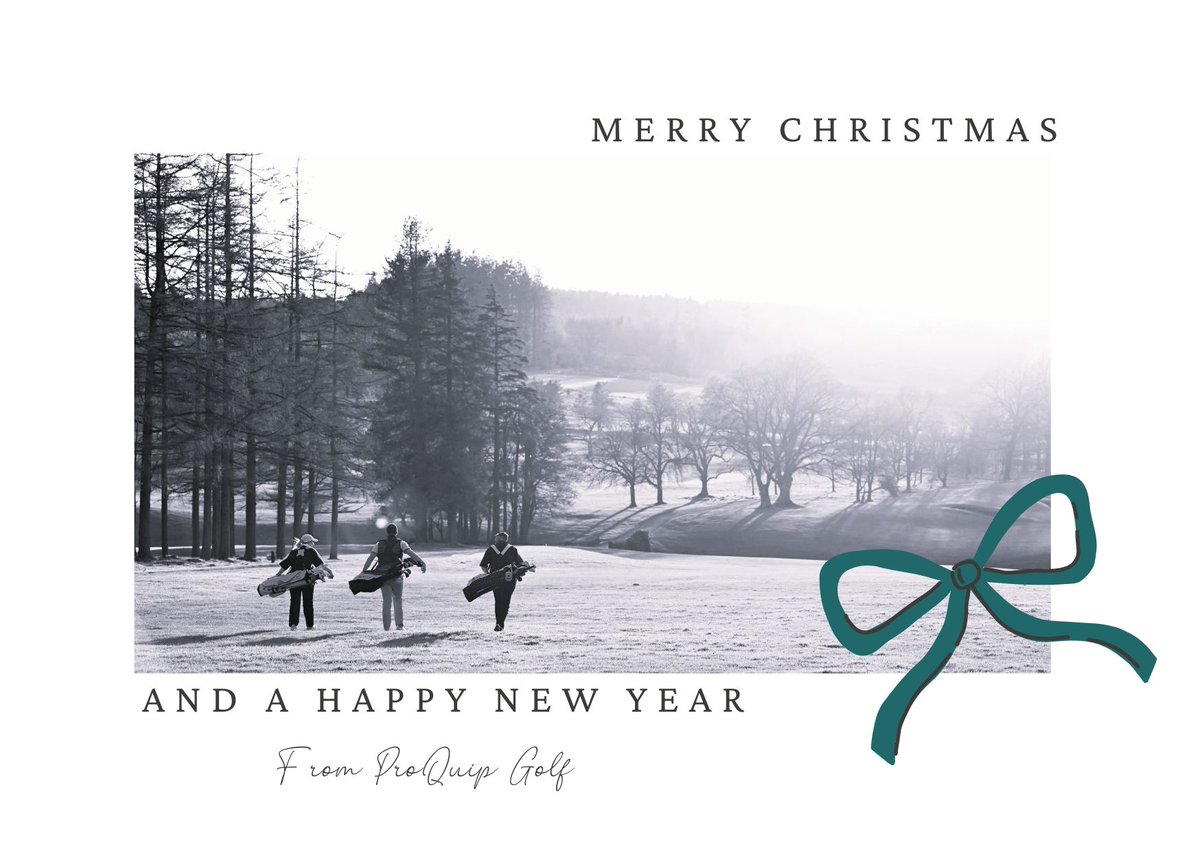 ProQuipGolf's tweet image. Wishing you a Merry Christmas and good luck on the links in 2026!!