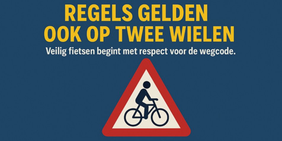 Gedachten en overpeinzingen:  <!--[if gte vml 1]>
 
 Regels gelden ook op twee wielen. Veilig fietsen begint met respect voor de wegcode. 
      
 ... dagokes.blogspot.com/2025/12/fietse…