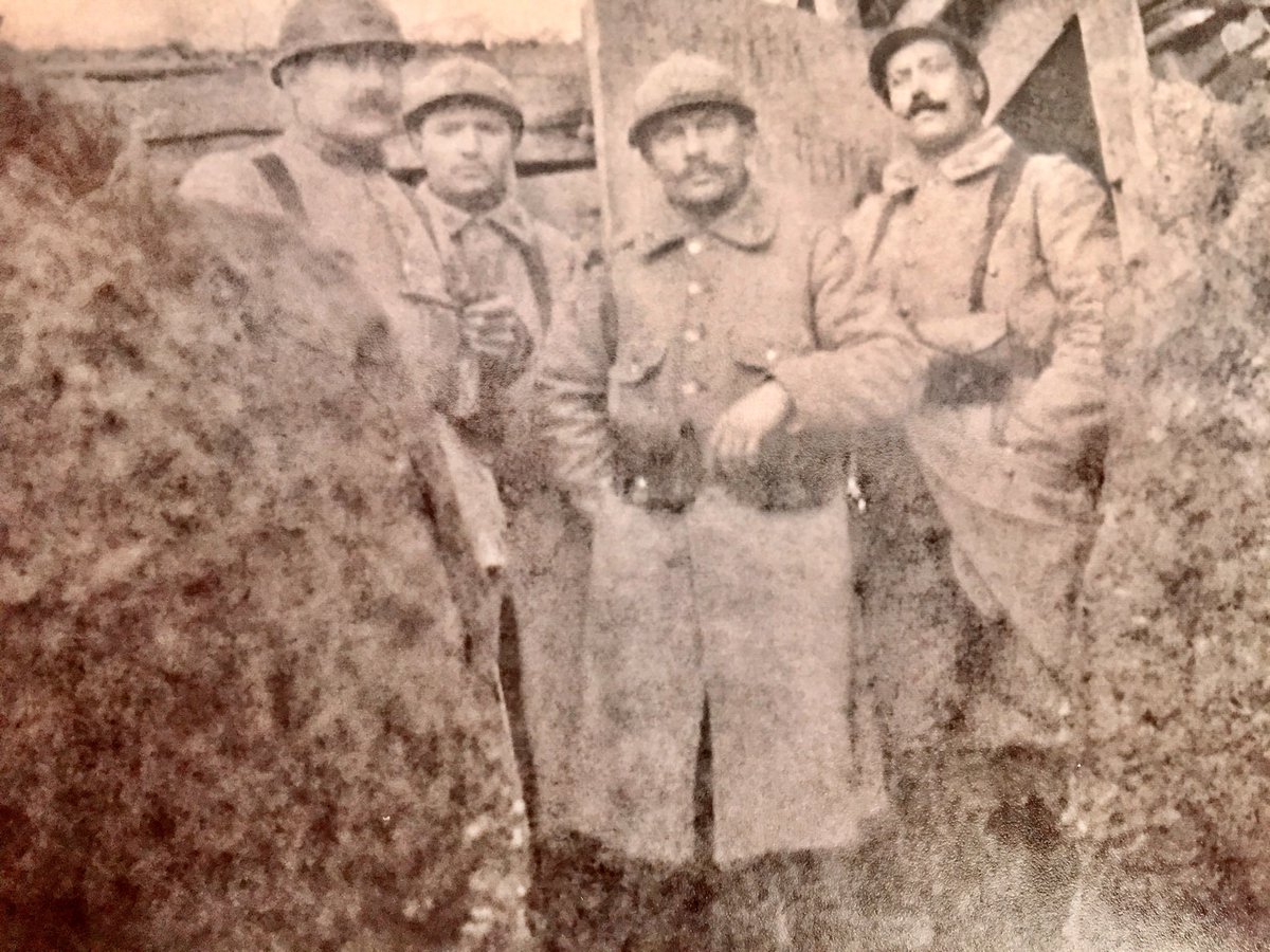 My Gt Grandfather Christmas night in the trenches in 1915 … 110 years ago 

“Today at 01h00 I was entering my dug out, when I was told that the LTN wanted to see me. I had hardly done 10 paces when I was knocked over by a 105’ that destroyed my dug out. It was a lucky escape &amp;