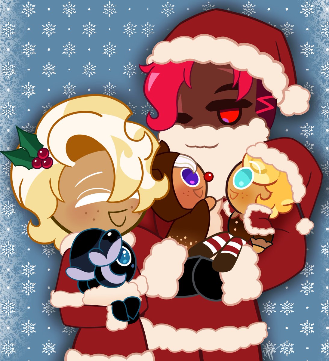 MPriestess57's tweet photo. ❤️💚Merry Christmas!❤️💚
#cookierunkingdom #wildberrycookie #clottedcreamcookie #custardcookieiii #pancakecookie #squidinkcookie #wildclotted https://t.co/2k0Jxmoy5i