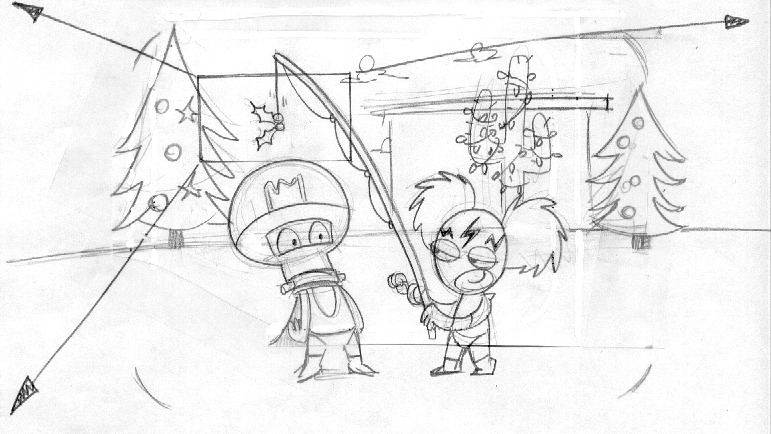 DailyLucha's tweet image. Cut Storyboard Sequence from  "The Match Before Xmas"