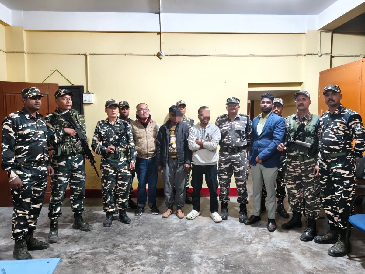 BOP Rajagarh of 24 BN SSB, Rangia and Customs deptt. Rangia seized Areca nut-5850 kgs.Truck-01 no. &amp; apprehended 2 persons in a joint operation.
#SSB
#24BNSSB