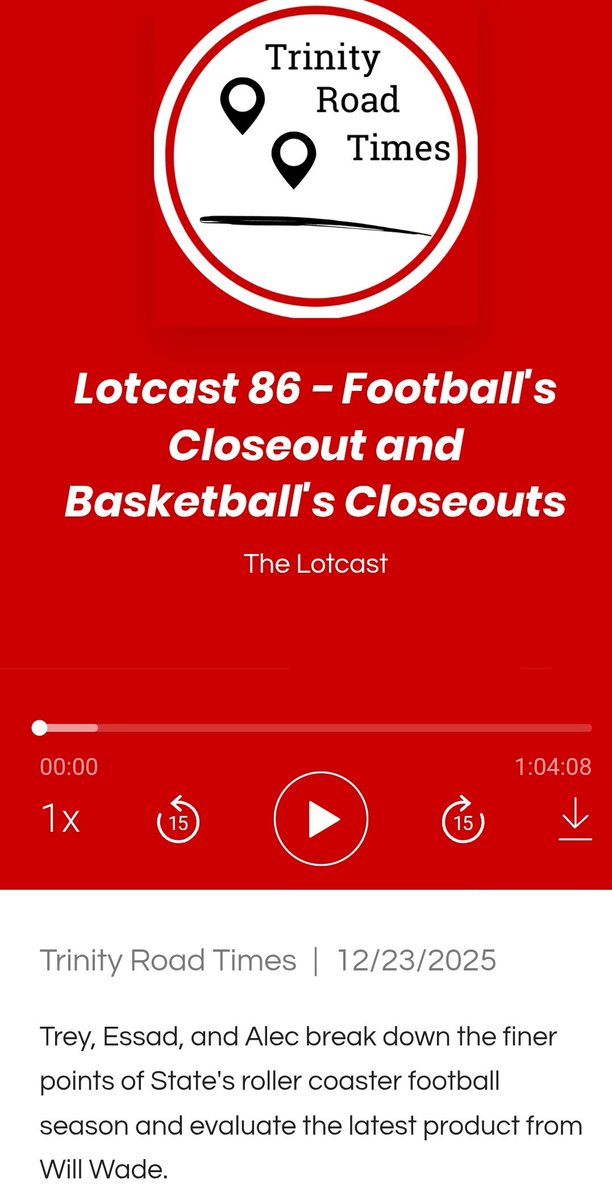 TrinityRdTimes's tweet image. New pod is out! 

trinityroadtimes.com/podcast/episod…