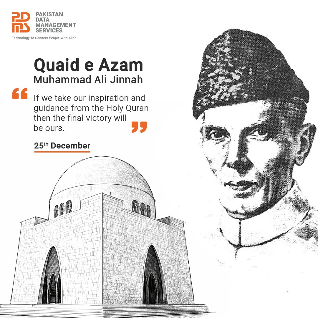 Pakdata1's tweet photo. As we remember Quaid-e-Azam Muhammad Ali Jinnah, we reflect on his powerful words:

This message continues to inspire our mission to build technology rooted in faith, clarity, and purpose. At PDMS, we strive to serve the Ummah and the nation.

#QuaidEAzam #QuaidDay #PDMS https://t.co/BYcJGUDHaZ