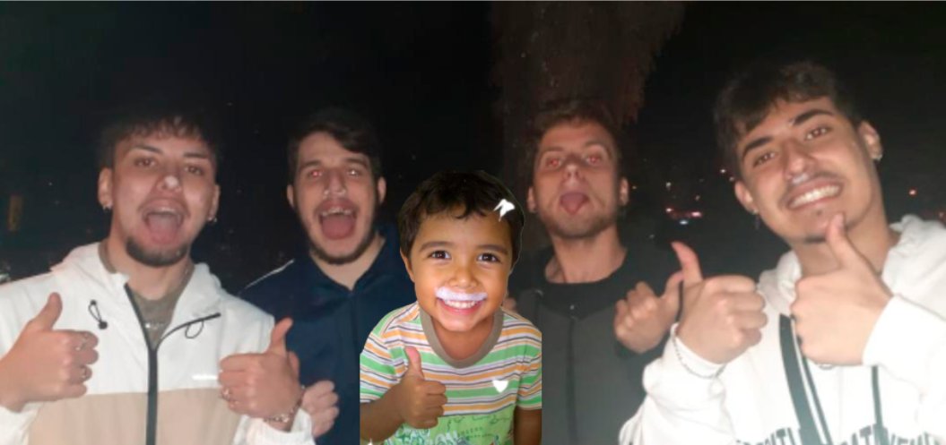 foto de hj do rafael com os mano 😎👍