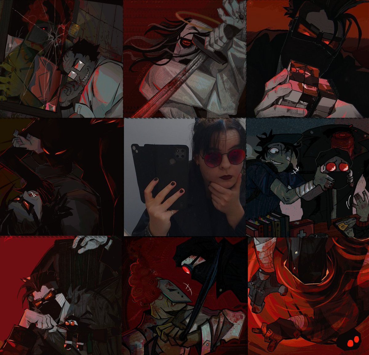 that one friend that's too madcom pilled. and also really likes the color red. something something artvsartist2025