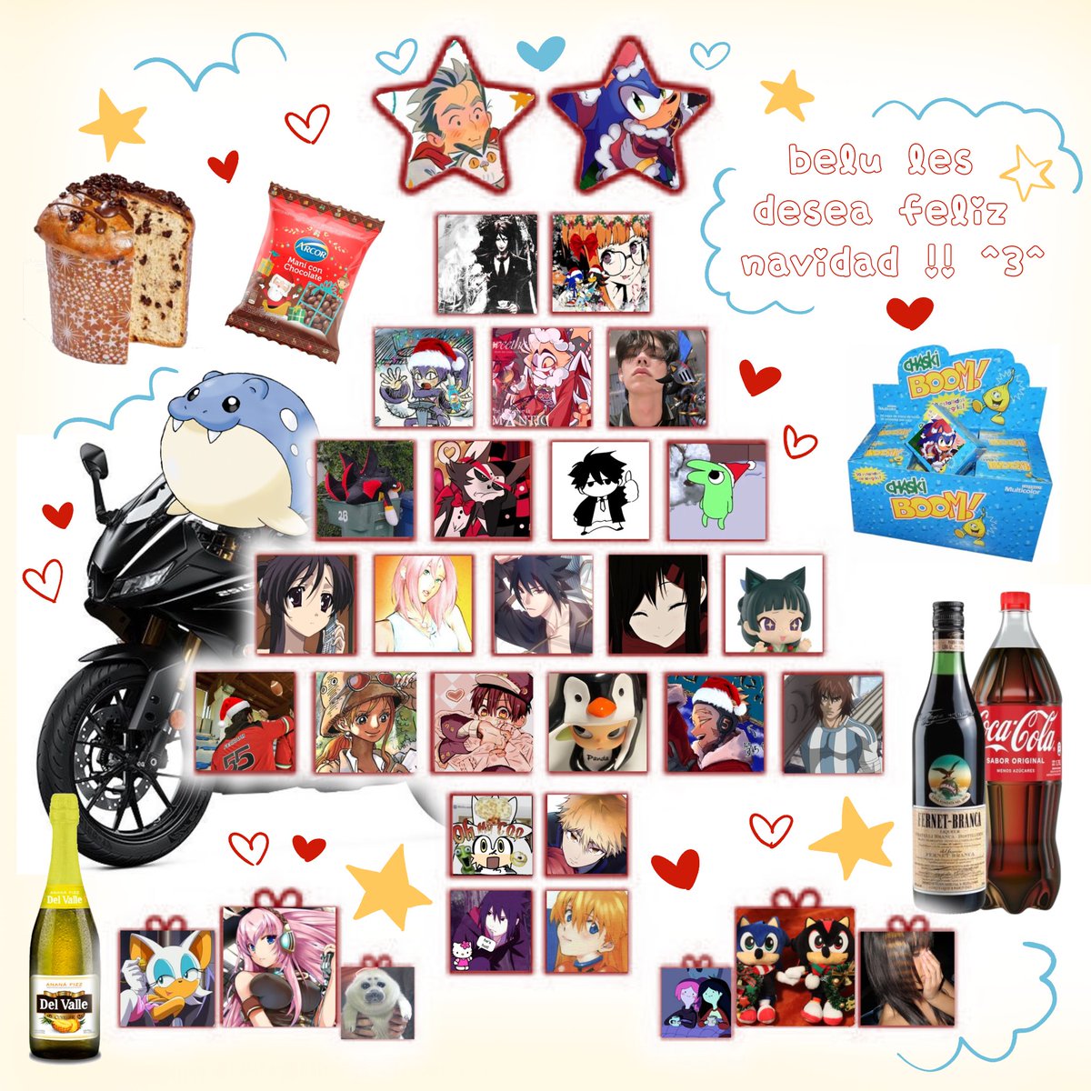 el arbolito !! feliz navidad a todos mis mutis, los amo >3< 💗💗