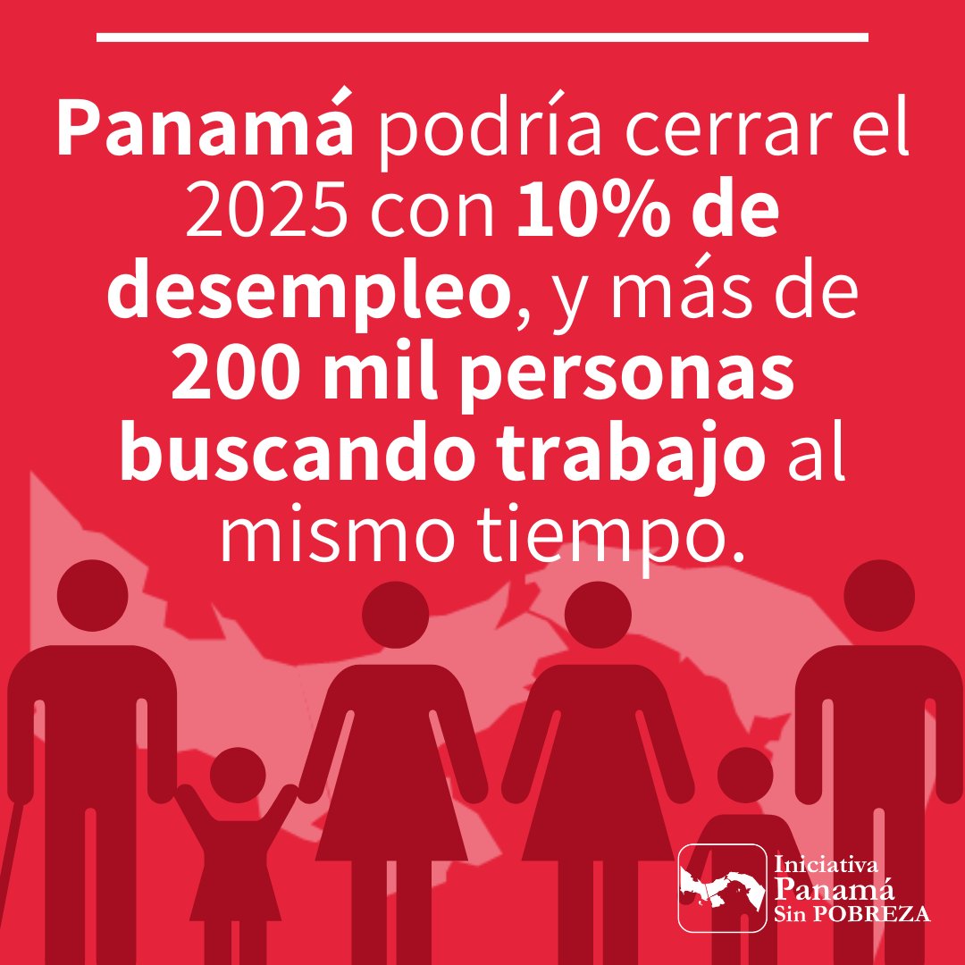 panama0pobreza's tweet photo. Panamá podría cerrar 2025 con casi 10% de desempleo y más de 200,000 personas buscando trabajo.

  - No son números.
  - Son familias.
  - Son jóvenes sin oportunidades.

El país necesita soluciones reales, ahora.

https://t.co/7WxfFiCQib

#PanamáSinPobreza #EmpleoDigno https://t.co/xB6MhLVY9p