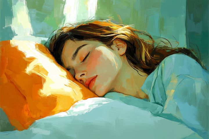 Art of the Day! "In the Quiet of Her Dream". Buy at: ArtPal.com/daisyartdecor?…