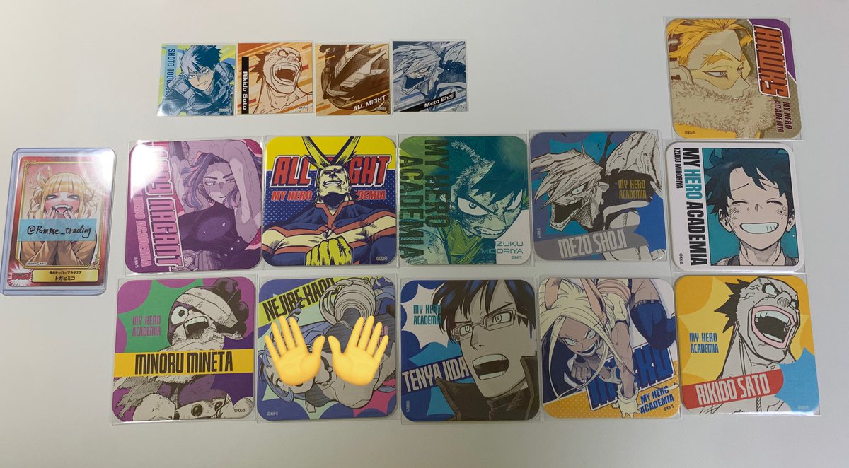 最安値⭐︎ リカー&シガレット コミコミスタジオ アクリルコースター 6種セット 交換】ヒロアカ ヒロアカ原画展 アートコースター スクエアステッカー