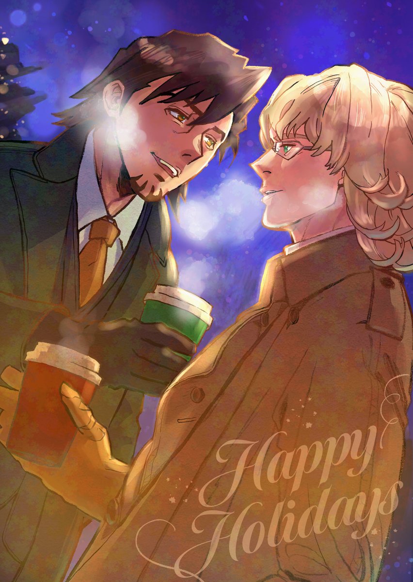 blue_aiiro's tweet image. 再掲のクリスマス絵、もう一枚⭐️