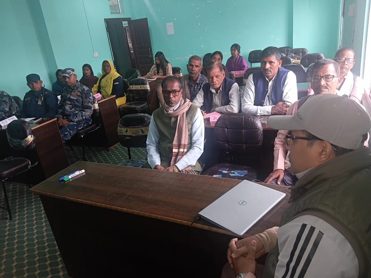 KrishnaBasaula's tweet photo. A validation workshop on the Early Action Protocol (EAP) and Multi-Hazard EWS Standard Operating Procedures (SOPs) conducted in selected local governments of Madhesh Province, Nepal #EW4All #EarlyWarningEarlyAction #RiskGovernance #Mainstreaming #Thresholds #Triggers https://t.co/y957fALhkj