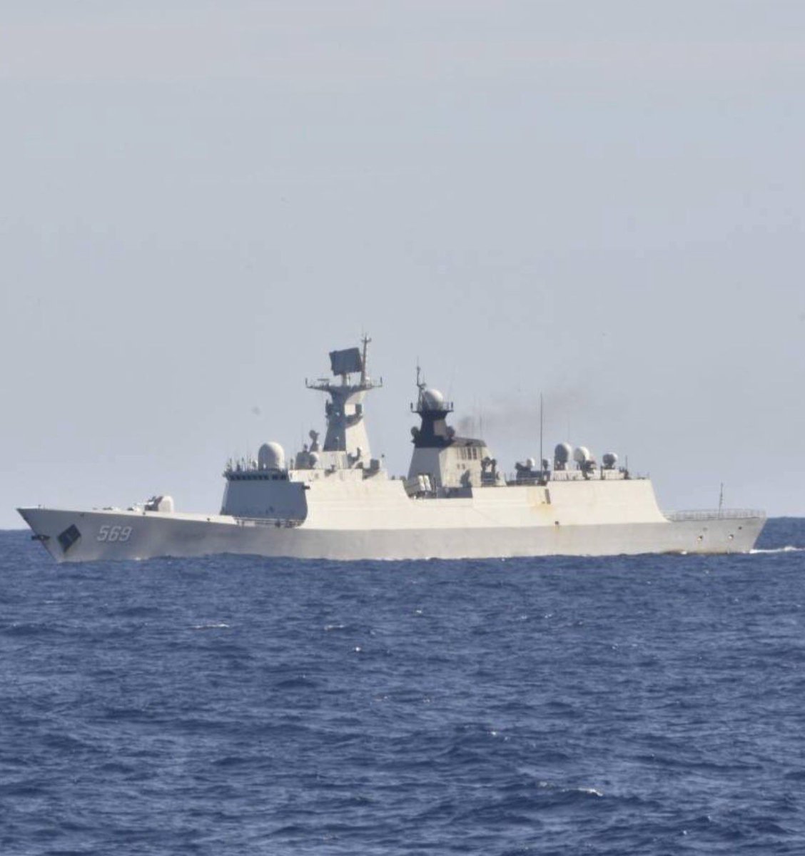 LOOK: A Jiangkai II-class frigate of the People's Liberation Army