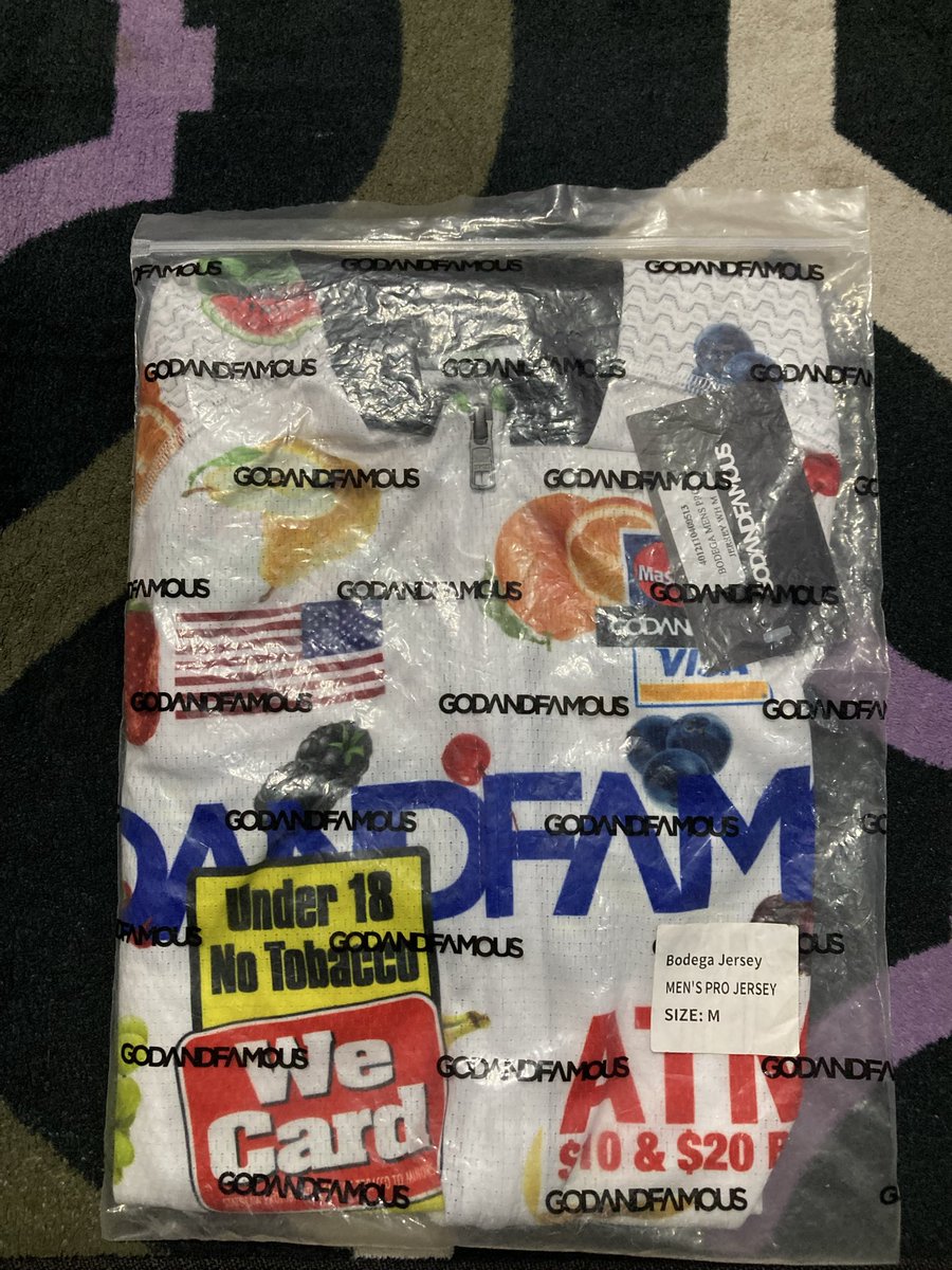 raafi262626's tweet photo. Wts Jersey God &amp; Famous Bodega Mens Pro White Size M
Baru beli belom dipake/dicoba sama sekali
850 nego
Lok.Bekasi
Wa 085171068939
#fnfjb https://t.co/Ikq4WkIpmf