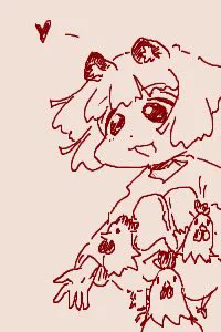 ちかごろのらくがき1 チキンの準備