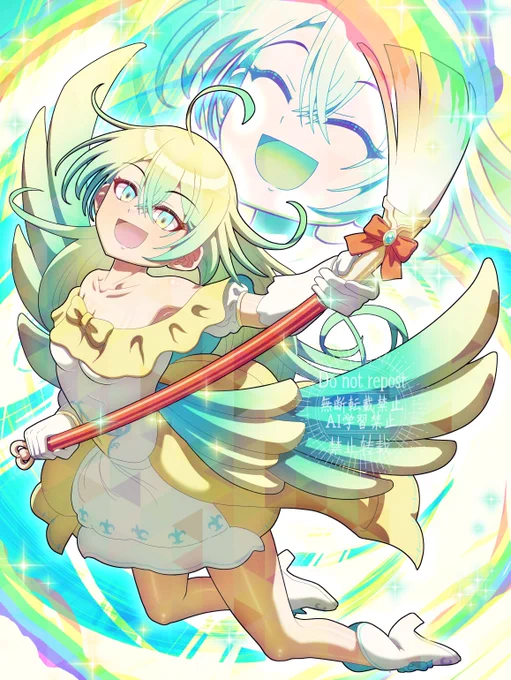 メリークリスマス 今日はSKEBにて小鳥のような可愛さ溢れるOCちゃんを描かせて頂きました!筆を使った魔法を唱えるシーンで 我ながら可愛く描けたとお気に入りの一作です～!