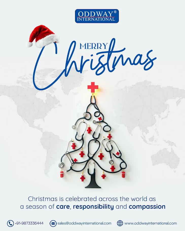 Oddwayint's tweet photo. 🎄 Merry Christmas from Oddway International — celebrating the season of care, responsibility, and compassion that unites us across the world.

#MerryChristmas #OddwayInternational #SeasonOfCare #GlobalHealthcare #HealthcareExcellence #ChristmasGreetings https://t.co/IfYv497DdE