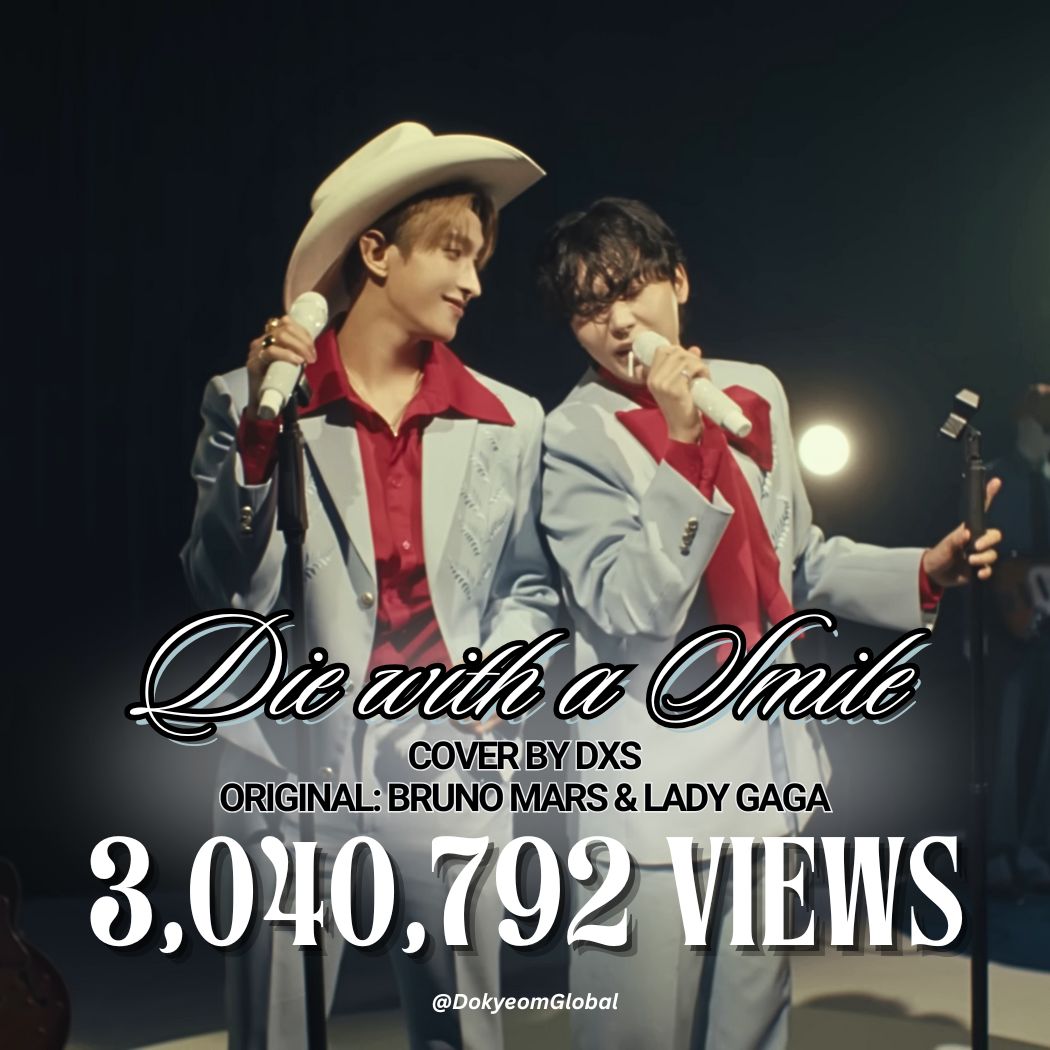 [YOUTUBE] #DxS

🎉 "Die With a Smile" covered by #DOKYEOM &amp; #SEUNGKWAN (Original: Lady Gaga, Bruno Mars) has reached 3 million views on YouTube ☺️

Watch here: youtu.be/04GSqsX0S50?si…

DxS Serenade Release 
📅 2026.01.12 6PM (KST)/4AM (ET) 
▶️ Watch Trailer: