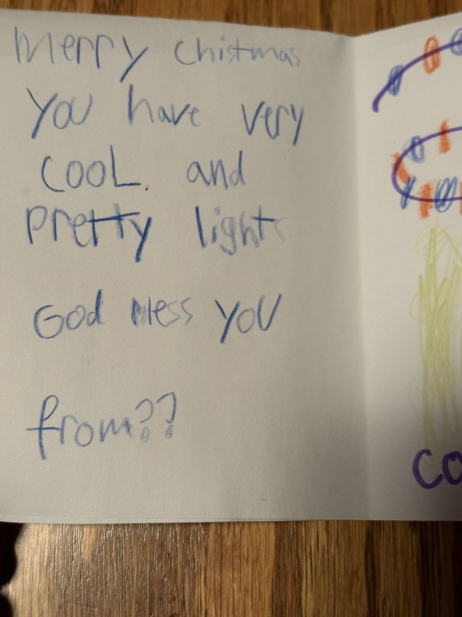 CVGCSUPER's tweet photo. The other day I was telling Stephanie that maybe this would be my last year doing the outdoor display for Christmas. It’s a lot of time and effort.Then I got this card that was left on my front porch! Guess I’ll keep doing it until I physically can’t! Merry Christmas!🎄 https://t.co/V2RFDMXTYH