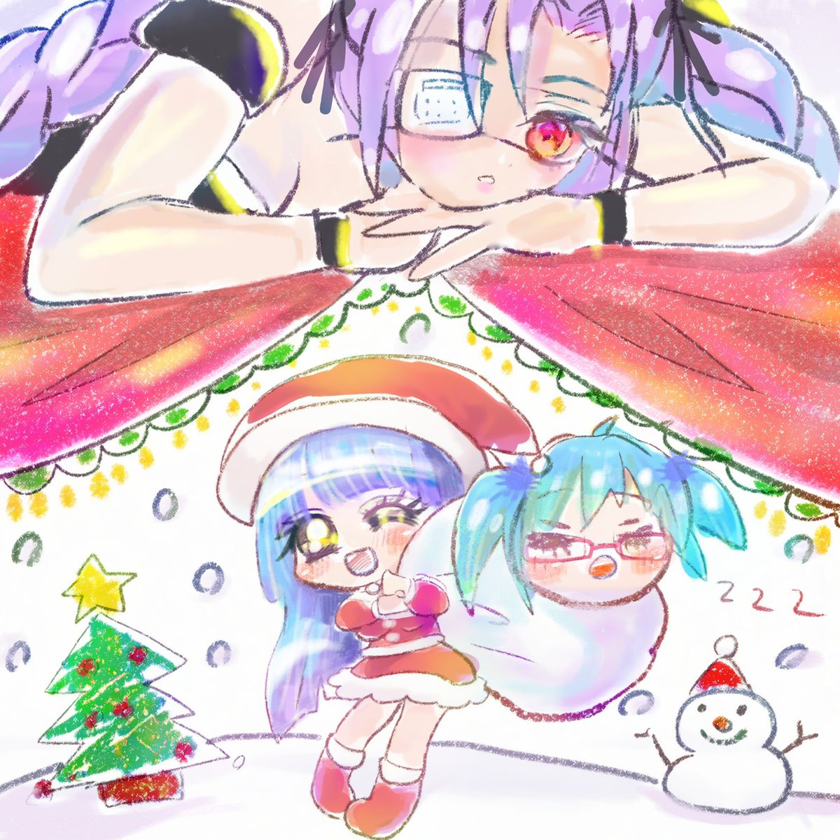 猫天商会 すぴぱら かまくらメリークリスマスひざ掛け minori かまくら