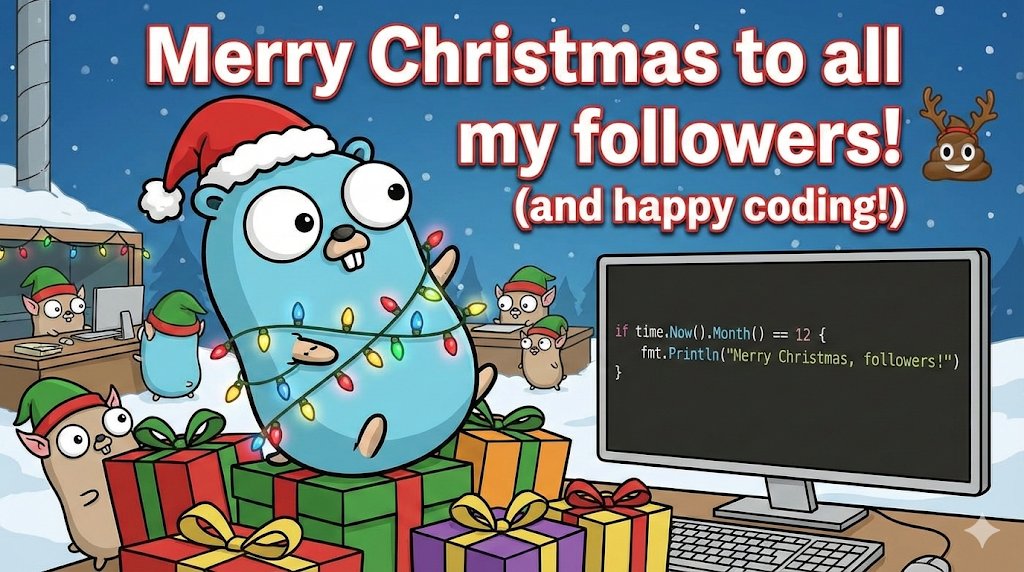 golangch's tweet photo. #golang merry christmas or whatever you enjoy these days https://t.co/AXB4YrW4uK