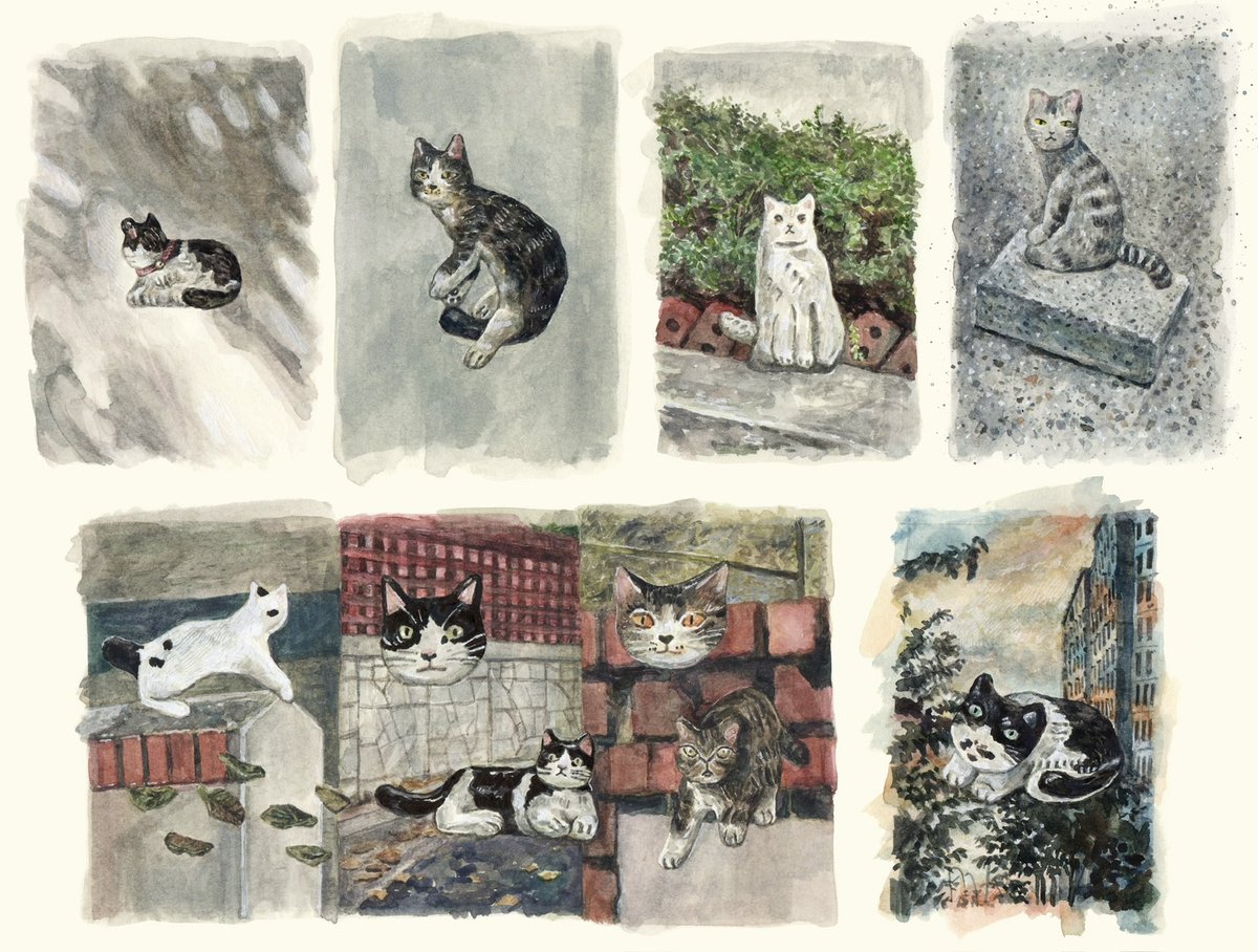 수채 버전을 그려두었다