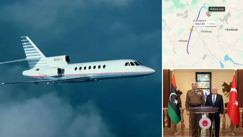 Libya askeri heyetinin uçağı Ankara’da düştü kerkukgazetesi.com/libya-askeri-h…