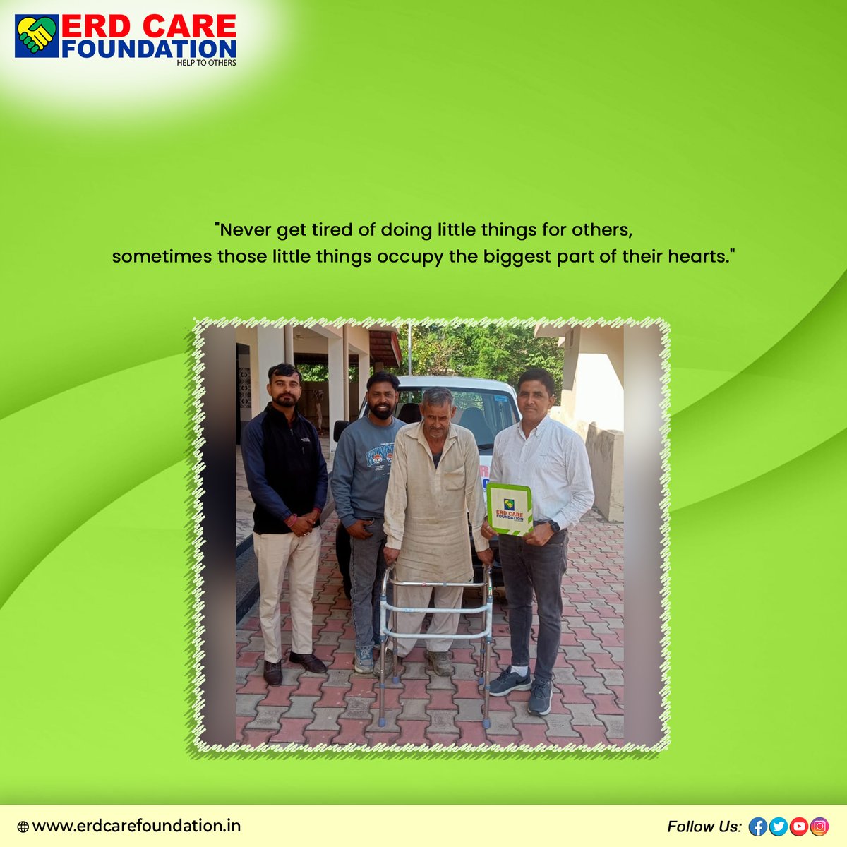 erdcare's tweet image. "Giving to those in need will bring you more joy than any money could buy."

#ngo #charity #nonprofit #education #donate #volunteer #help #india #love #support #covid #children #community #donation #fundraising #socialgood #change #socialwork #giveback #volunteering #dogood