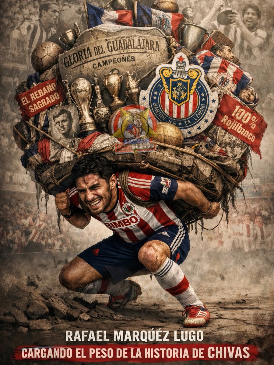 Con razón a mi <a href="/RafaMLOficial/">Rafael Marquez Lugo</a> se le acabó la rodilla, si cargó con huevos la historia del club. Gracias por siempre.