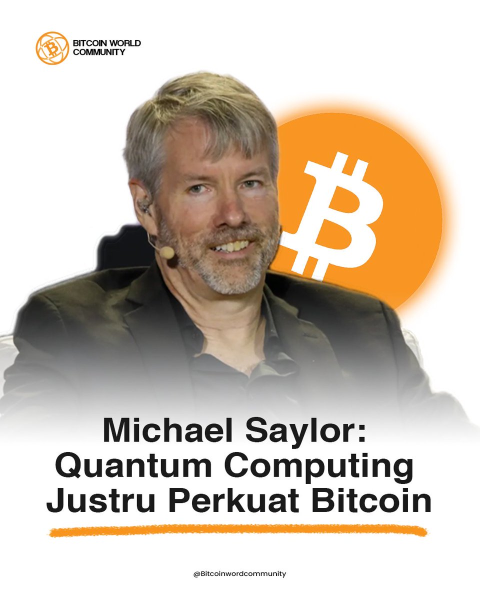 Bitcoinworldcom's tweet photo. Menurut Michael Saylor, perkembangan Quantum Computing justru akan membuat jaringan Bitcoin semakin aman 
Alih-alih menjadi ancaman, teknologi ini dinilai mendorong evolusi sistem kriptografi Bitcoin agar semakin kuat dan tahan serangan.

#BitcoinWorldCommunity #MichaelSaylor https://t.co/VAb1Wi5AoZ
