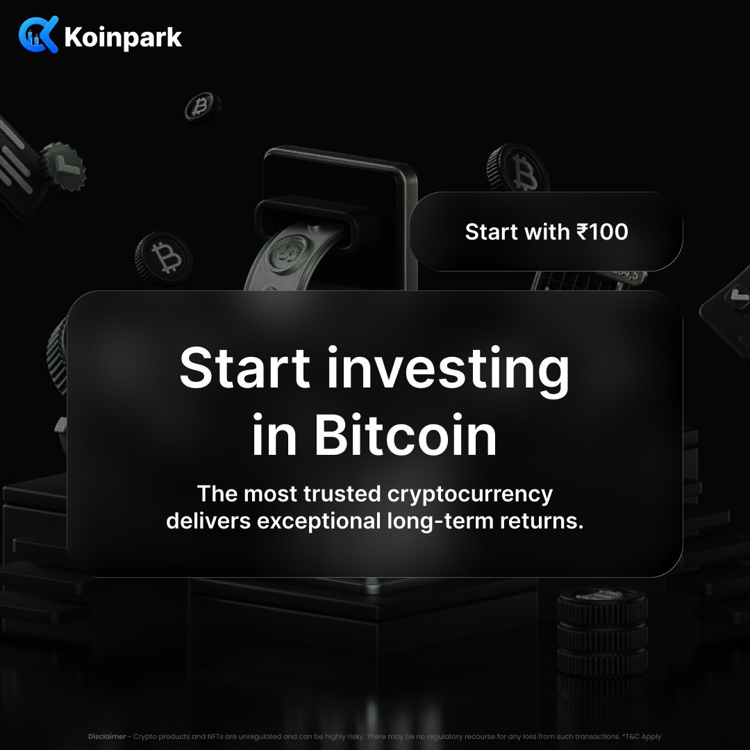 Start investing in Bitcoin today with just ₹100 Secure, smart, long-term  wealth begins here on a trusted crypto platform now 🚀💰 👉 Get started:  https://t.co/e5NztMyN56 #Bitcoin #CryptoIndia #BTC #CryptoTrading  #InvestSmart #BuyBitcoin #FinTech #