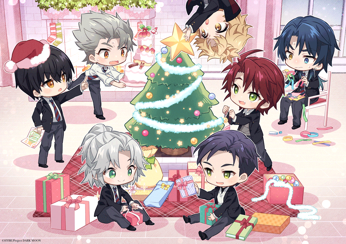✦••••✦

アニメ『DARK MOON　-黒の月: 月の祭壇-』
クリスマスイラスト公開！

✦••••✦

ヴァンパイア7人でパーティーの準備🎁

2026年1月9日(金)24:00～各局にて放送開始📺
ABEMAほか各配信サイトにて配信決定📡
darkmoon-tba.com

#DARKMOON_TBA
#DARKMOON
#黒の月