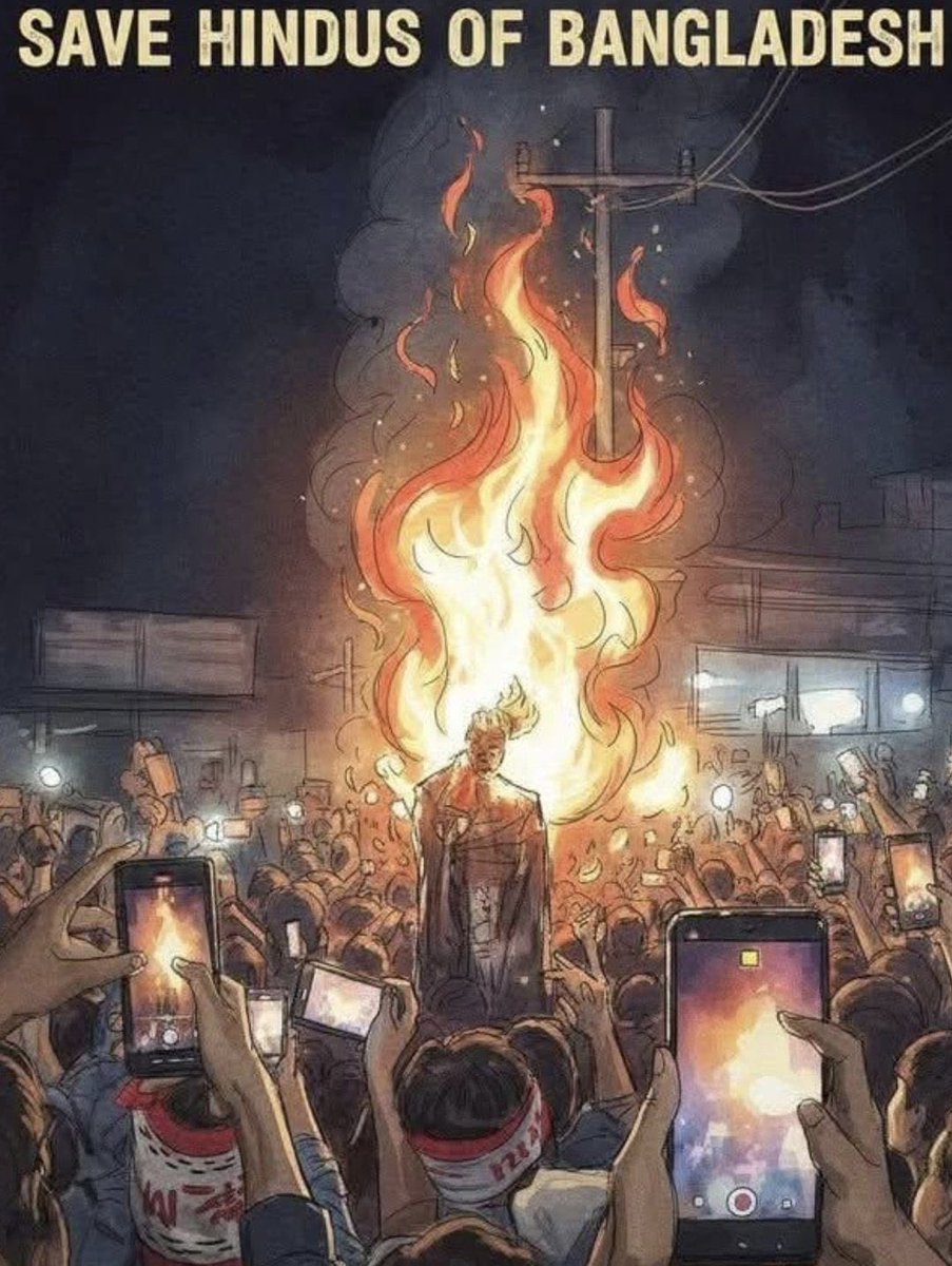 VinojBJP's tweet image. வங்கதேசத்தில் இஸ்லாமிய மத அடிப்படைவாதிகளால், சிறுபான்மையின ஹிந்து மதத்தைச் சேர்ந்த திபு சந்திர தாஸ் ஆயிரக்கணக்கான மக்களின் முன்னிலையில் அடித்து துன்புறுத்தப்பட்டு உயிரோடு தீ வைத்து எரிக்கப்பட்டார்.

இத்தோடு ஹிந்துகளுக்கு எதிரான கொடூரங்கள் நிற்கவில்லை.

ஒவ்வொரு நாளும் ஒவ்வொரு…