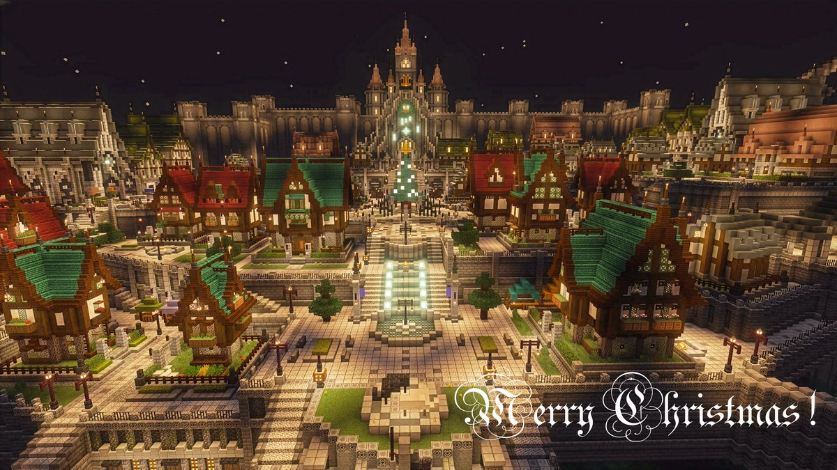 FF14_Wedding's tweet image. 💠💠💠💠
 マイクラ蒼天街より
🌟Merry Christmas !🌟
💠💠💠💠
#マイクラ #FF14