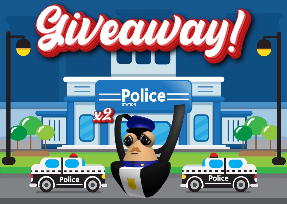 Giveaway 2 Winners! 
Police Baby Pou 👮🏽 🚔

Follow Me🧍🏽
Like &amp; Repost♻️
Comment “🍩”
Ends In 24 Hrs 12/24⏳