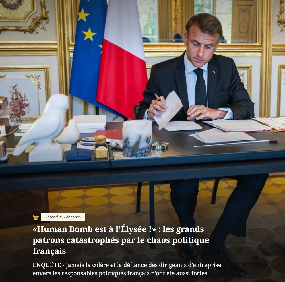 Il est détesté, il détruit la France, tout le monde veut qu'il  fasse ses valises. Même les patrons.