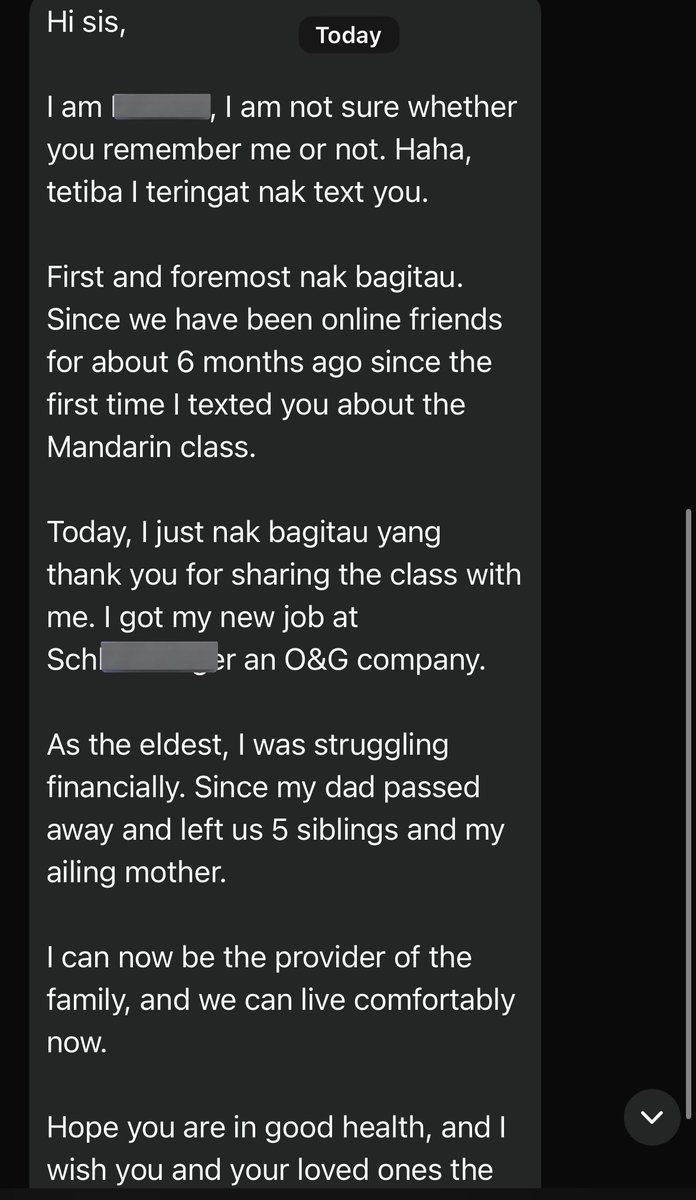 CountsEvery98's tweet image. Sumpah terharu, dia kata berjaya dapat better job, from my simple tweet.

I mean it when I share good things online. NOT PAID YA.

NEW YEAR ni, go for it. 
Carilah kelas free ke apa ke, yang penting ada additional language. Kelas yang I recommend ni pun not bad, RM35 je weh.