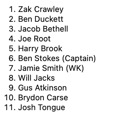 willis_macp's tweet image. A grim tour goes from bad to worse for England. Jofra Archer will play no further part due to a side strain. 

Archer is replaced by Gus Atkinson for Melbourne. Jacob Bethell comes in for the dropped Ollie Pope at No3.