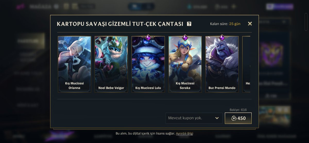 Yeni Yıl Hazinesi etkinliği ve Kartopu Savaşı Gizemli Tut-Çek Çantası şimdi oyunda!