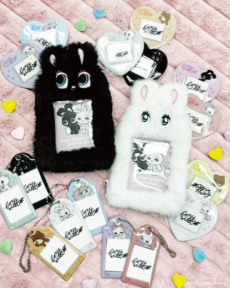 🤍・・・🤍 🤍・・・🤍 foxy illustrations pop-up shop 🌈 会場限定